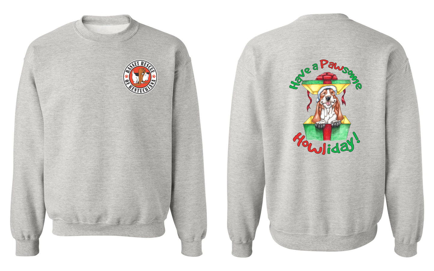 Holiday Basset Sweatshirt