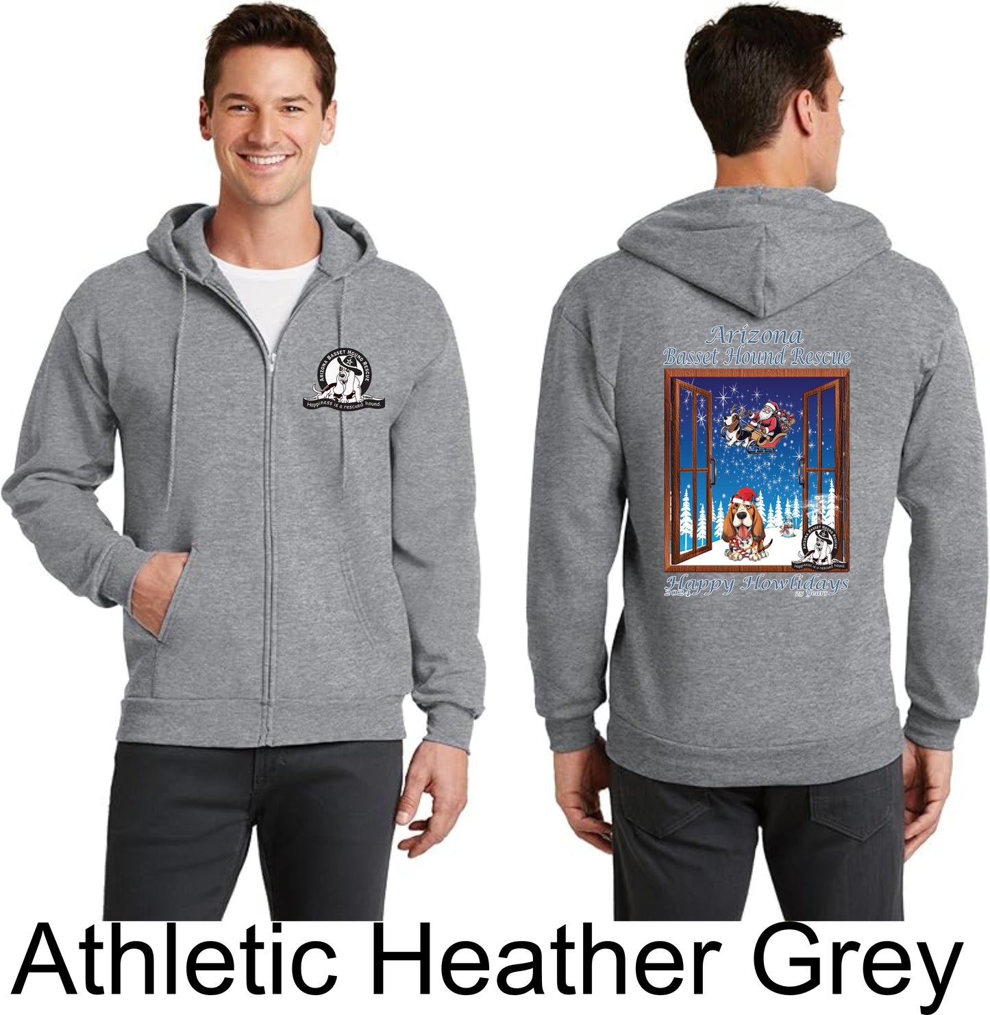 Happy Howlidays Zip Up Hoodie