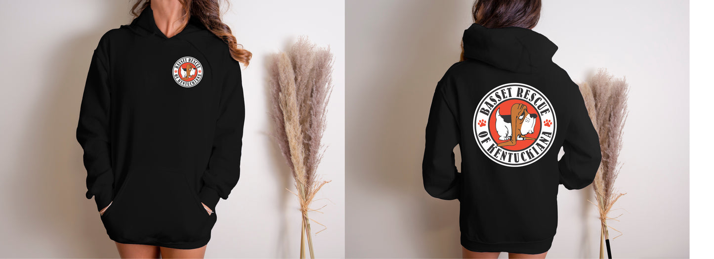 Basset Rescue of Kentuckiana Logo Hoodie