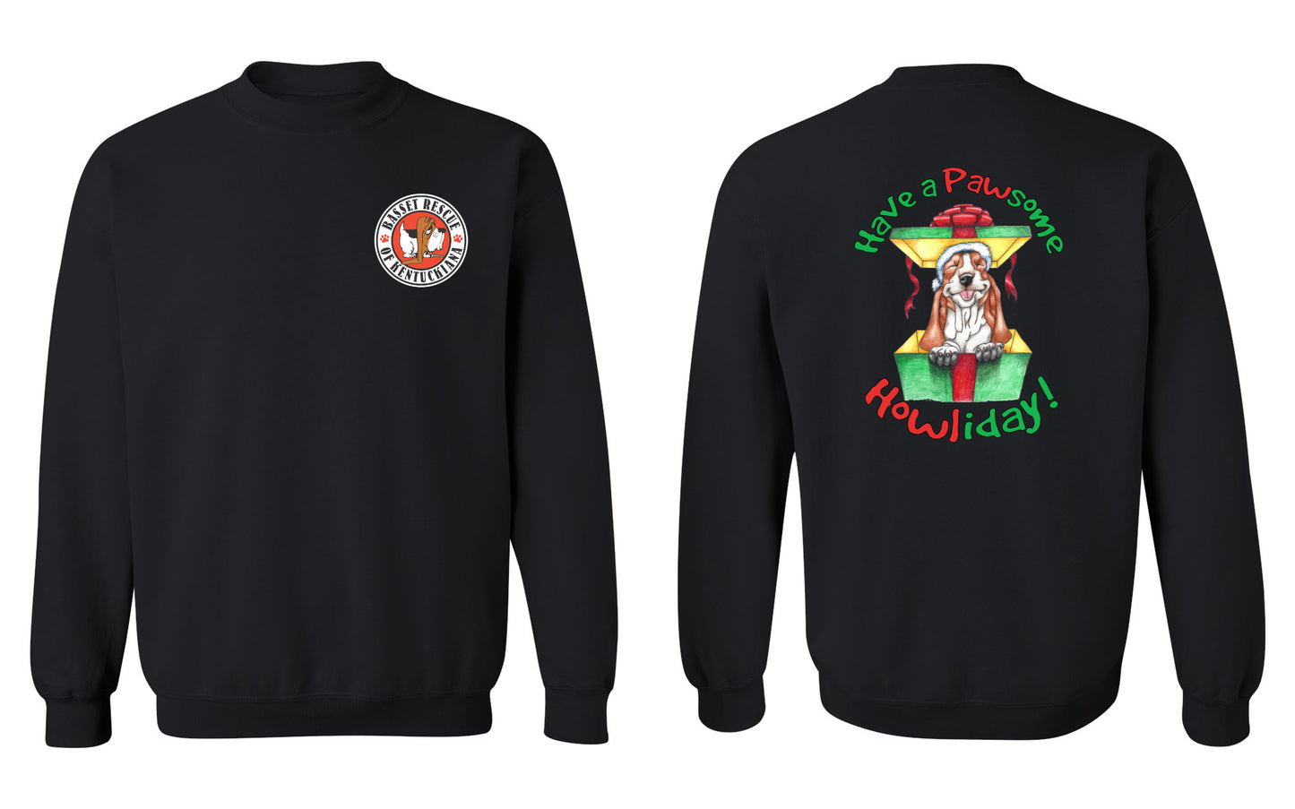Holiday Basset Sweatshirt