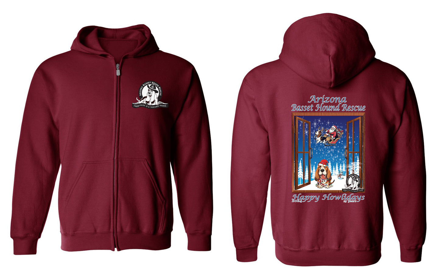 Happy Howlidays Zip Up Hoodie
