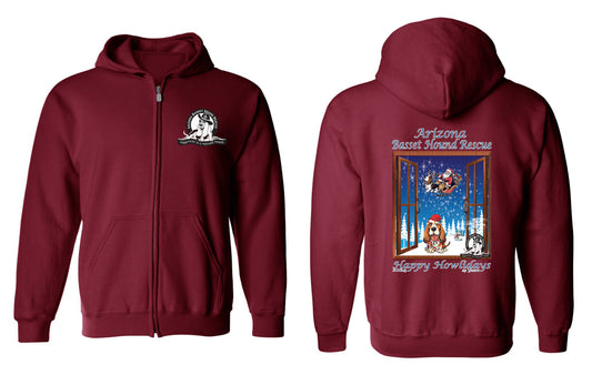 Happy Howlidays Zip Up Hoodie