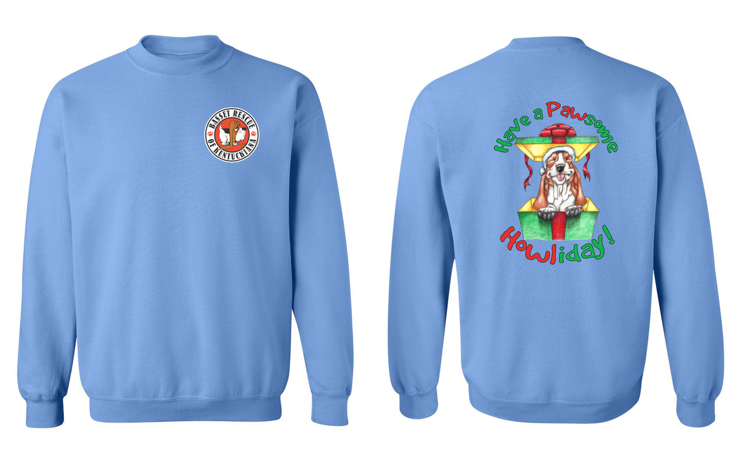 Holiday Basset Sweatshirt