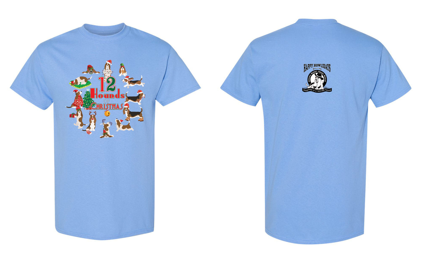 12 Hounds of Christmas Children's Shirt