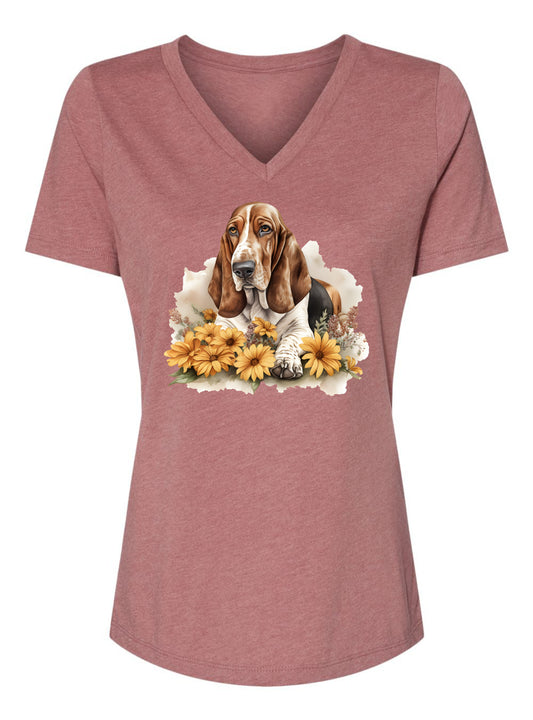 Mabel in Flowers Women's V-neck