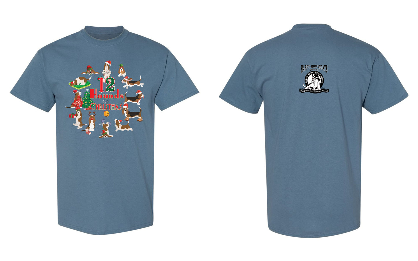 12 Hounds of Christmas Children's Shirt