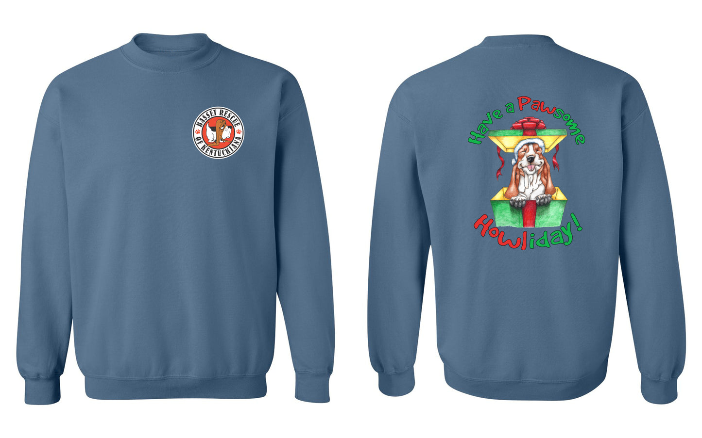 Holiday Basset Sweatshirt