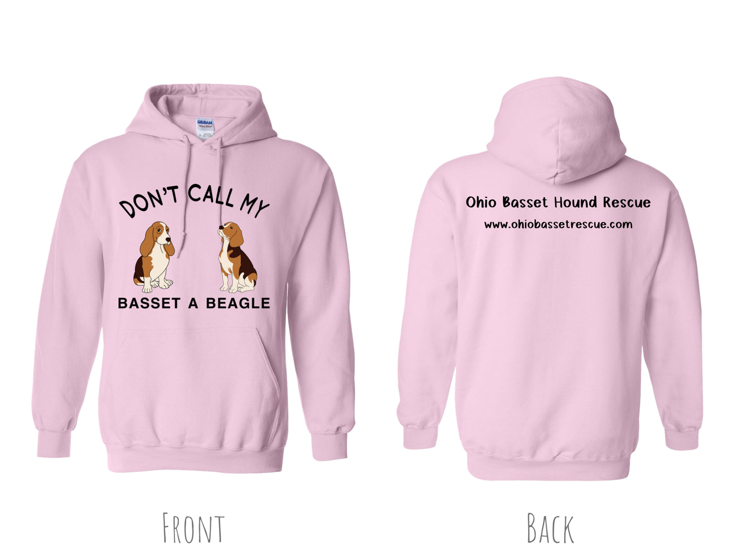 Don't call my Basset a Beagle Hoodie