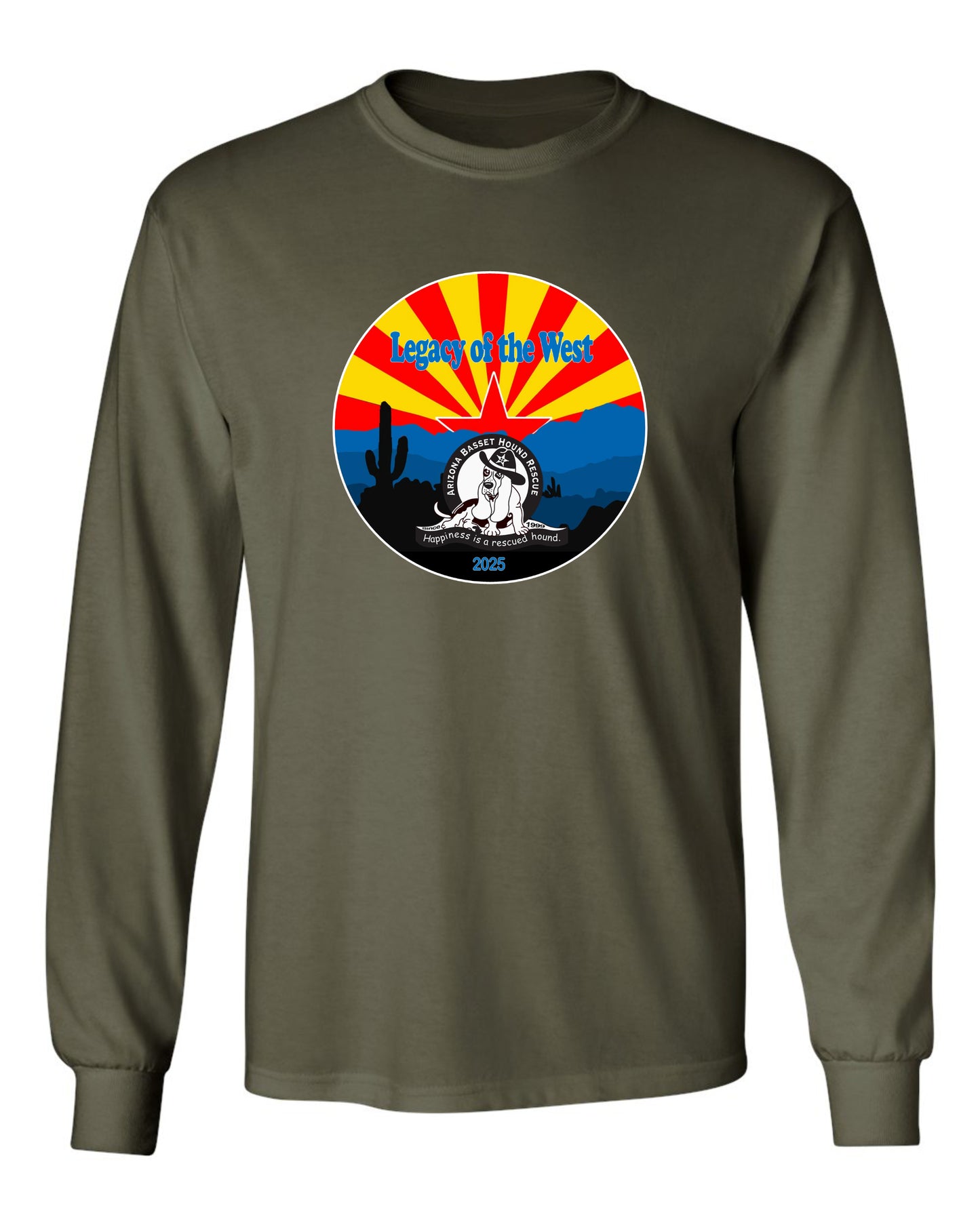 Desert Basset Hound Heritage Long Sleeve Shirt
