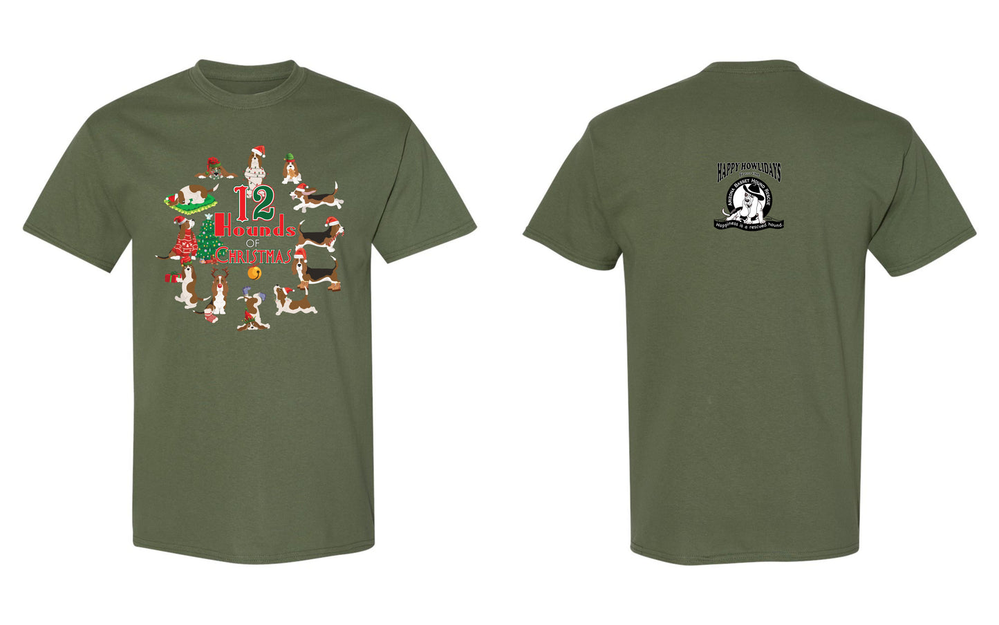 12 Hounds of Christmas Children's Shirt