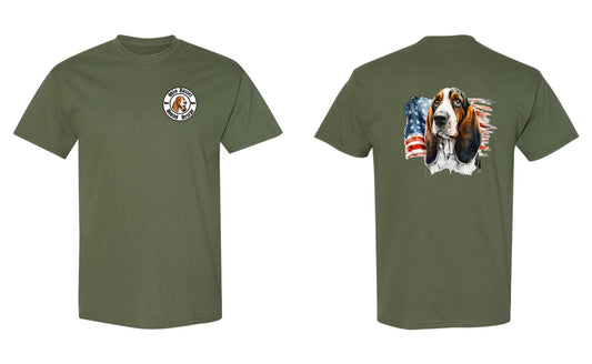 Leroy with the American Flag