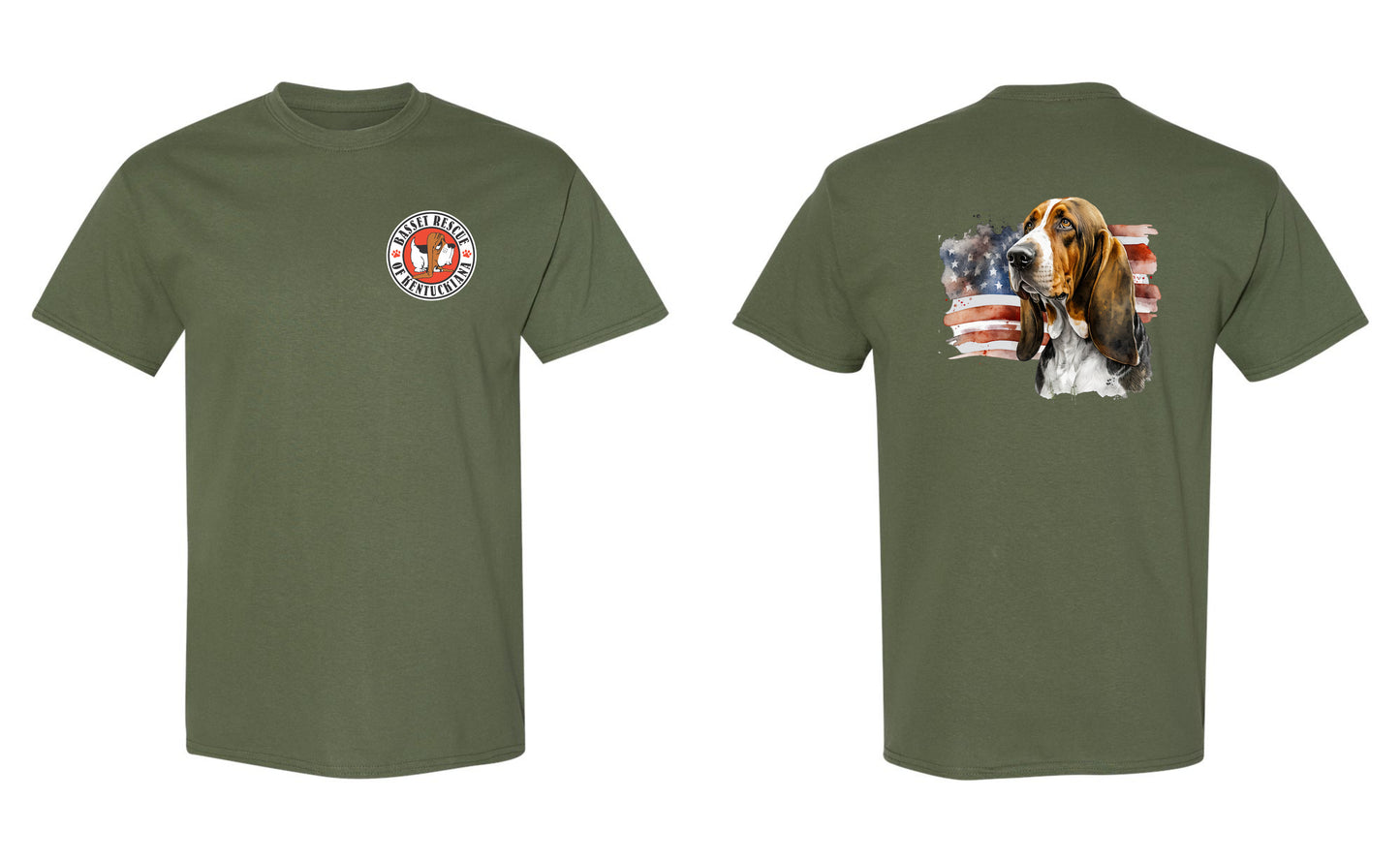 Patriotic Basset Hound