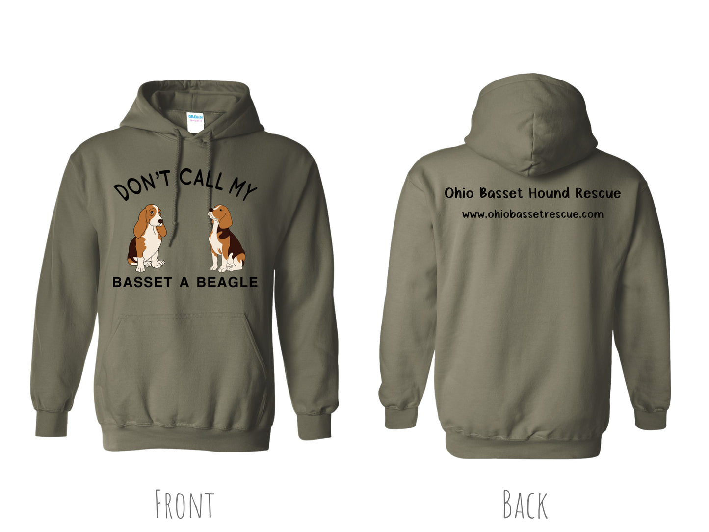 Don't call my Basset a Beagle Hoodie