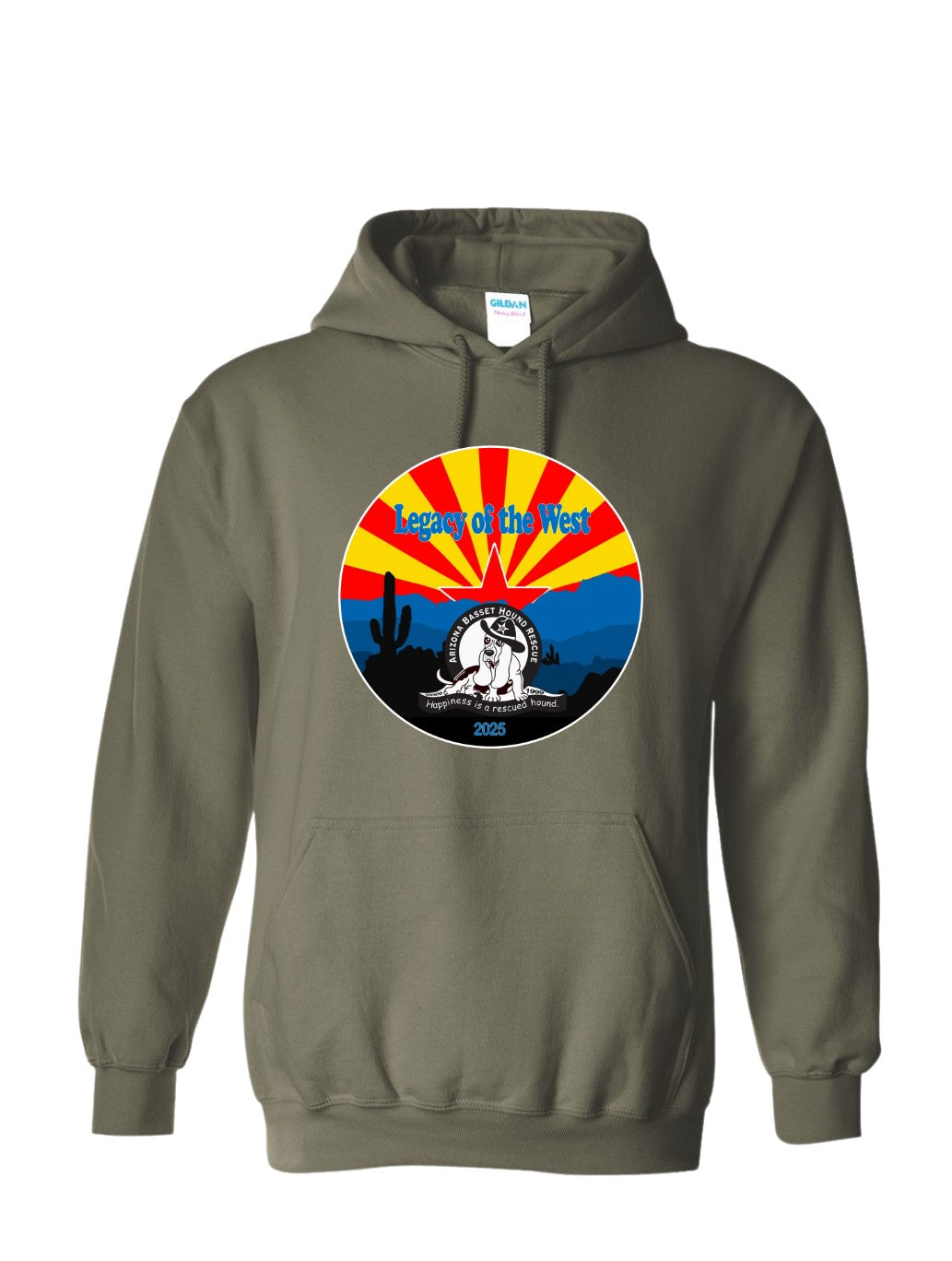 Desert Basset Hound Heritage Hoodie