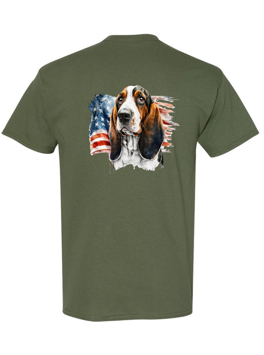 Leroy with the American Flag