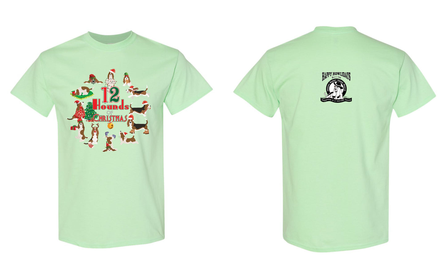 12 Hounds of Christmas Children's Shirt