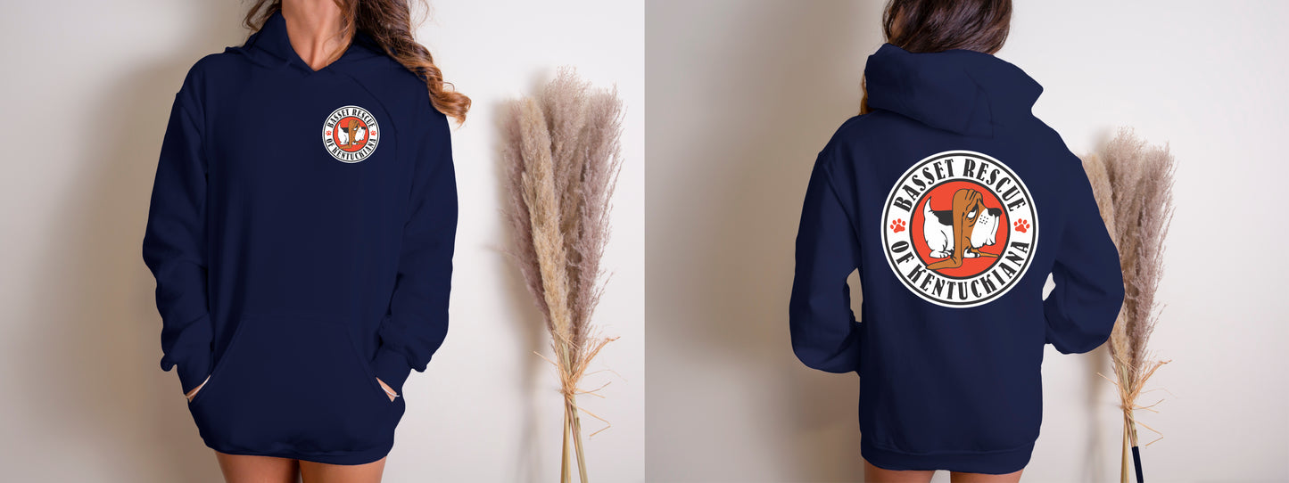 Basset Rescue of Kentuckiana Logo Hoodie