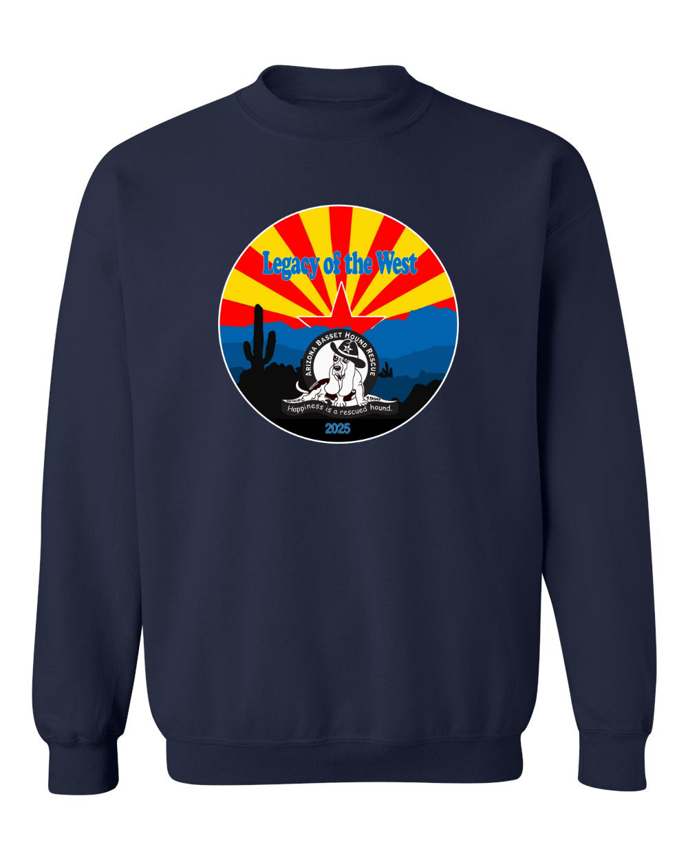 Desert Basset Hound Heritage Pullover Sweater