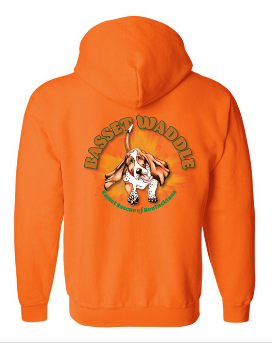 Basset Waddle 2025 Zip Up Hoodie