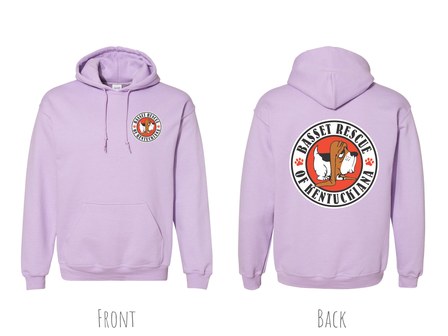 Basset Rescue of Kentuckiana Logo Hoodie