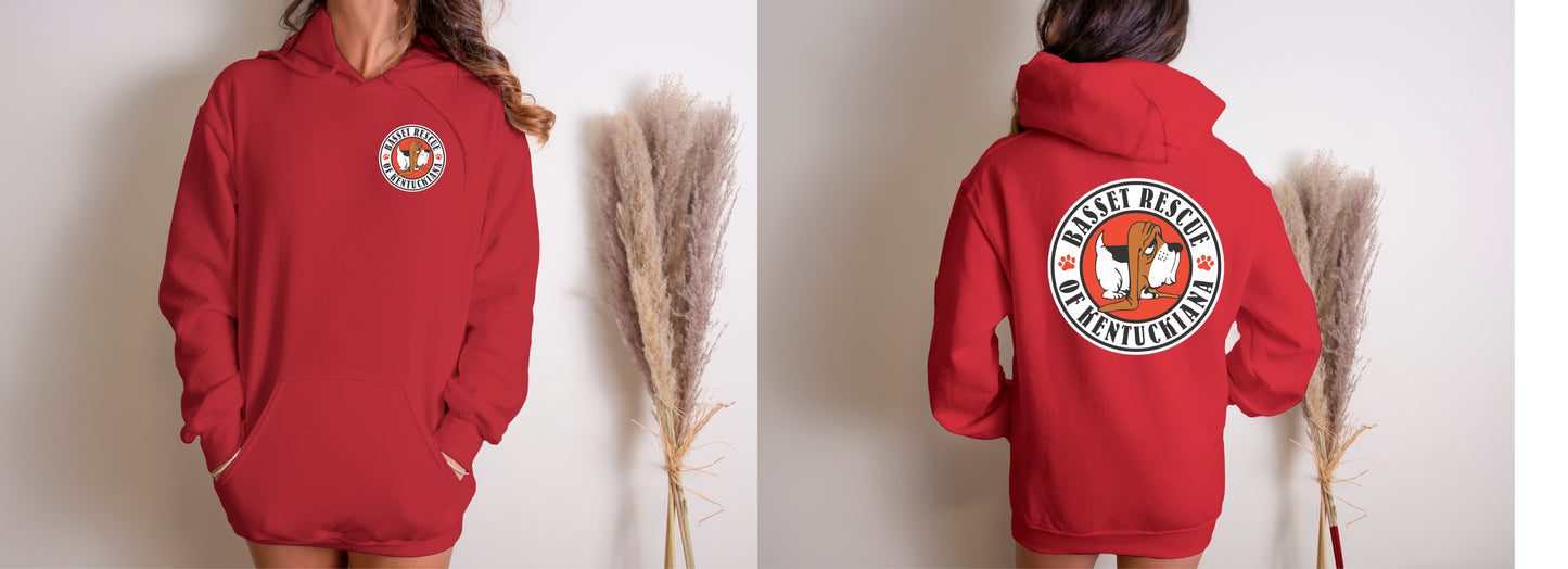 Basset Rescue of Kentuckiana Logo Hoodie