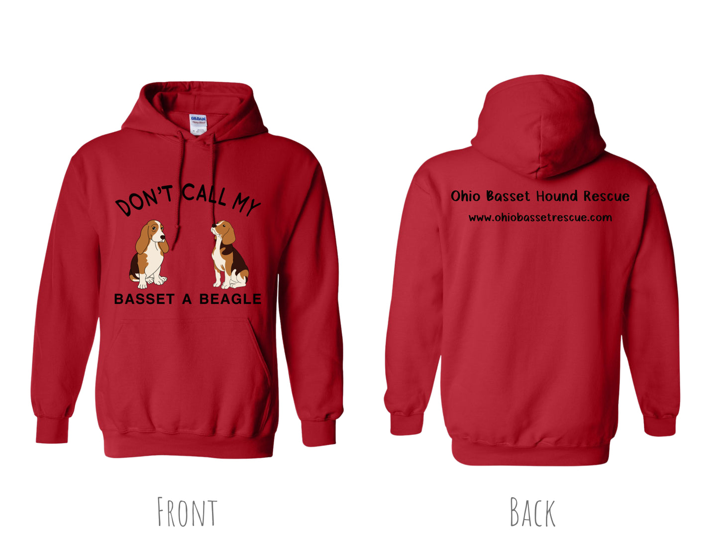 Don't call my Basset a Beagle Hoodie