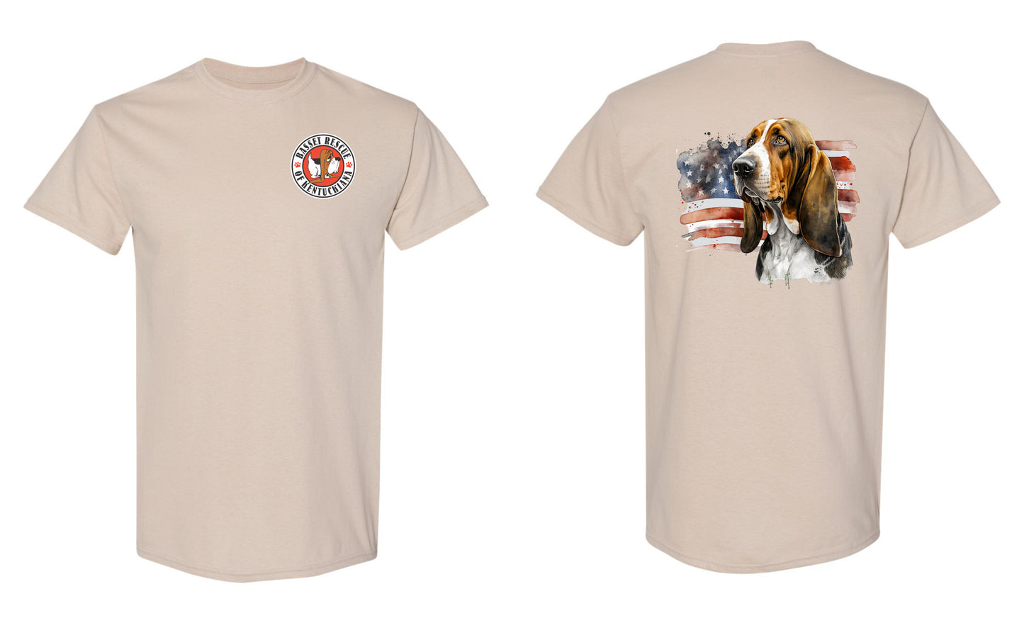 Patriotic Basset Hound