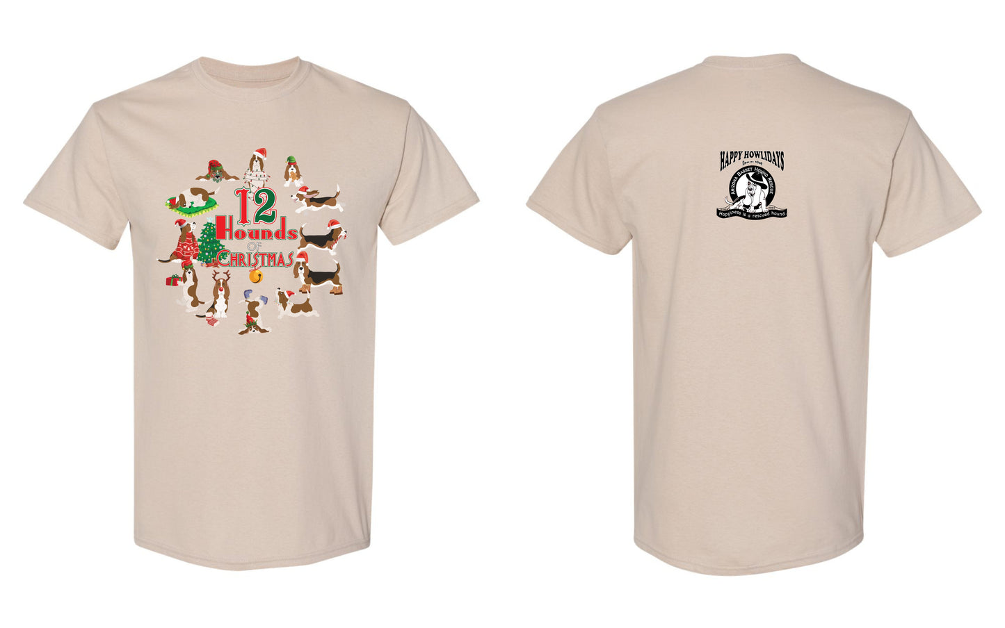 12 Hounds of Christmas Children's Shirt