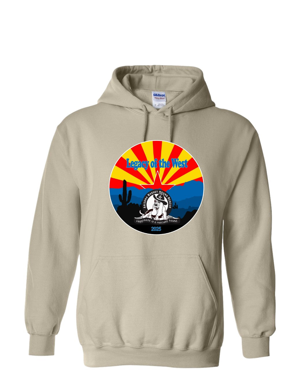 Desert Basset Hound Heritage Hoodie