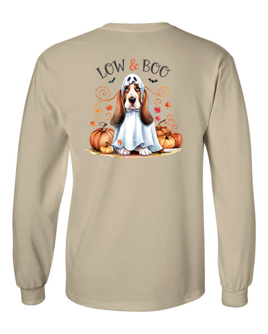 Basset Boo Crew Long Sleeve Shirt