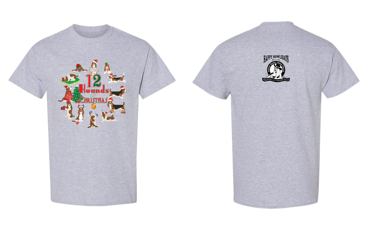 12 Hounds of Christmas Children's Shirt