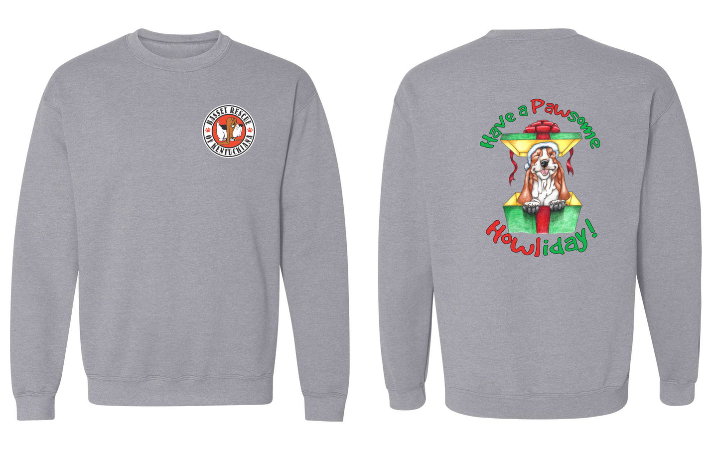 Holiday Basset Sweatshirt