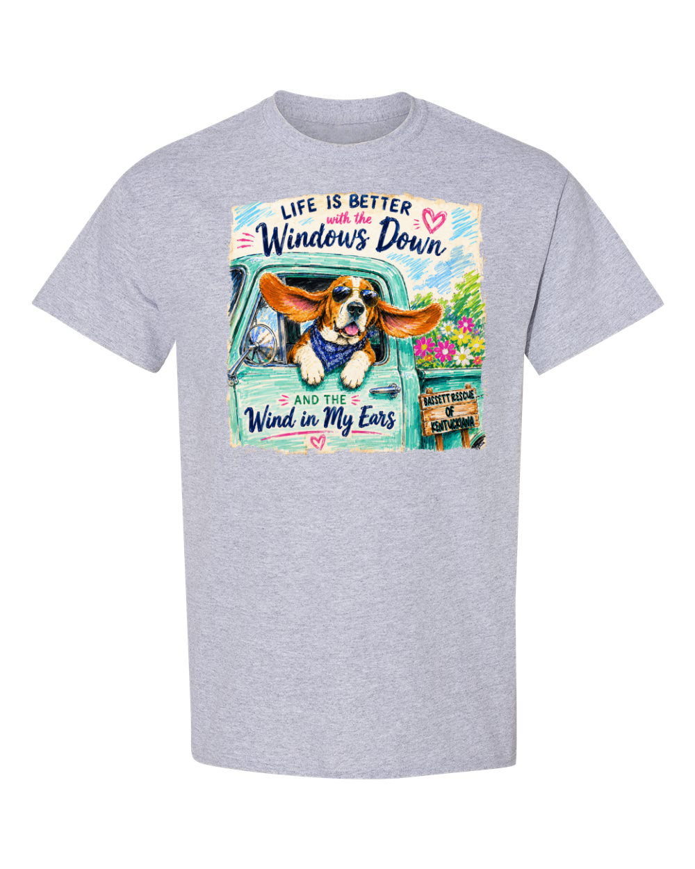 Life is Better with a Basset T-shirt