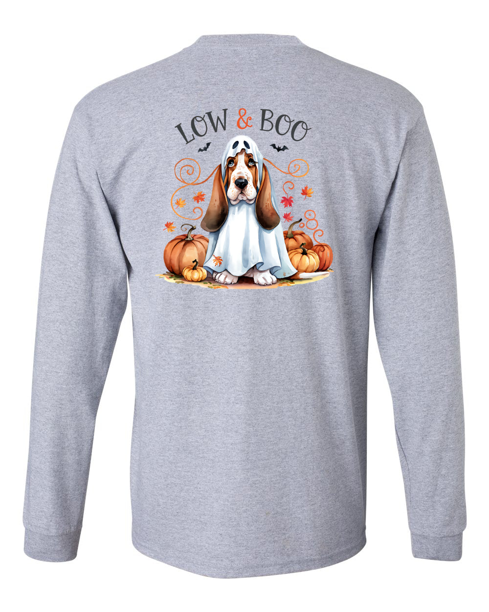 Basset Boo Crew Long Sleeve Shirt