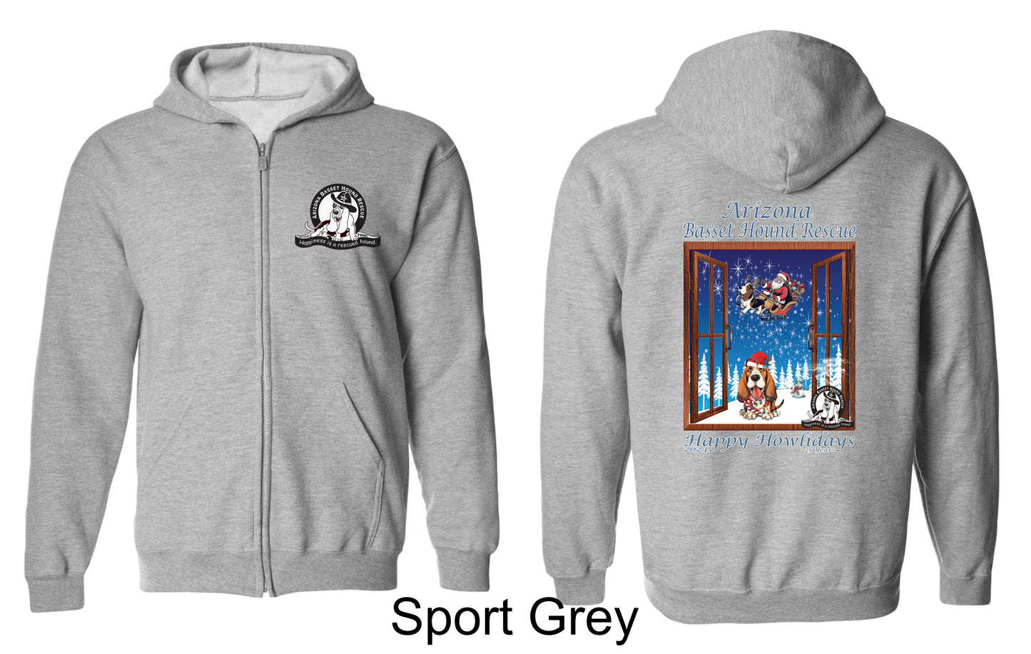 Happy Howlidays Zip Up Hoodie