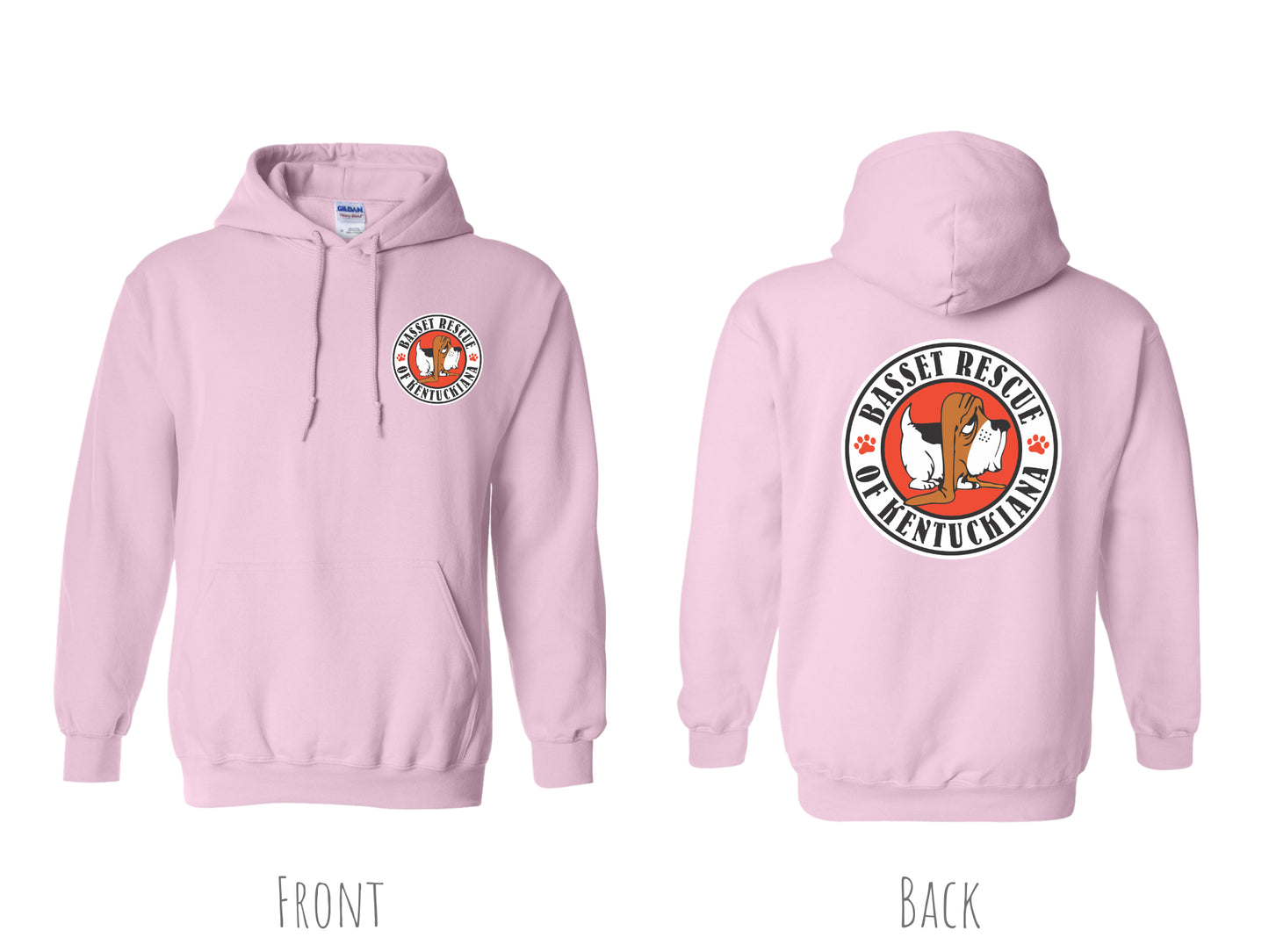 Basset Rescue of Kentuckiana Logo Hoodie