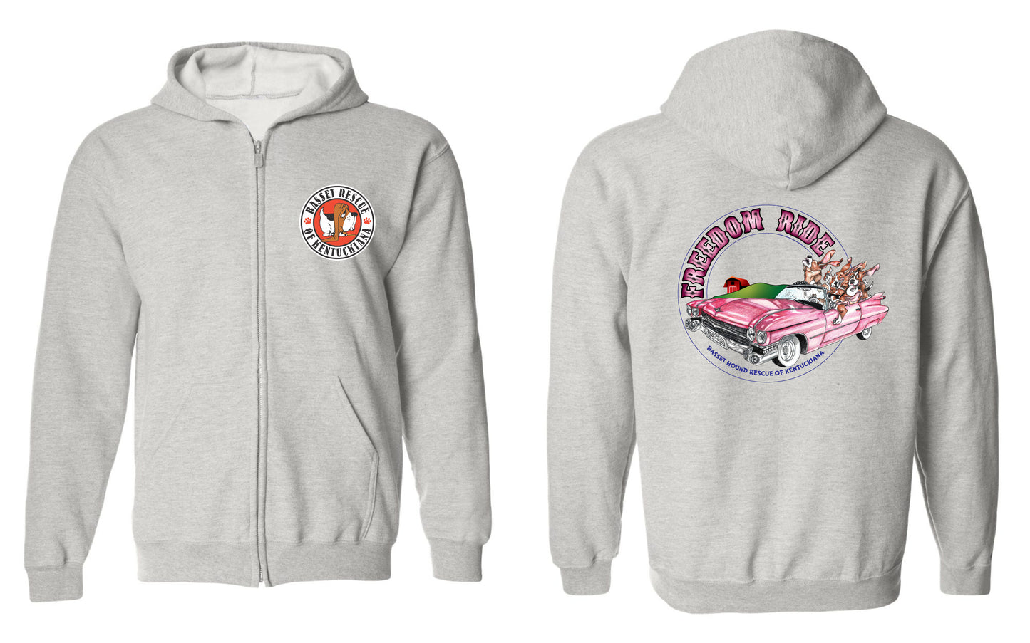 Cadillac Freedom Ride Zip Up Hoodie