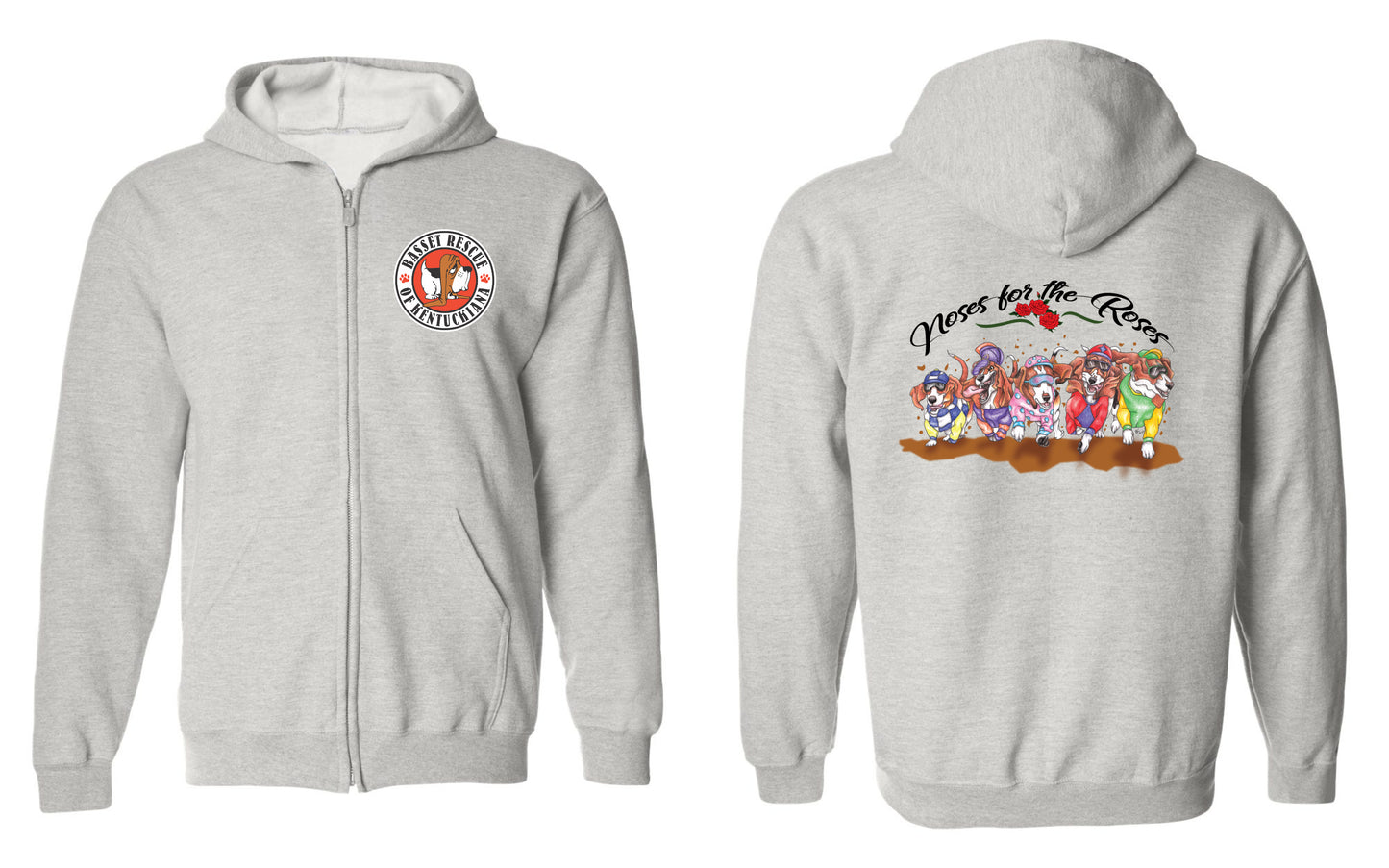 Noses for the Roses Zip Up Hoodies