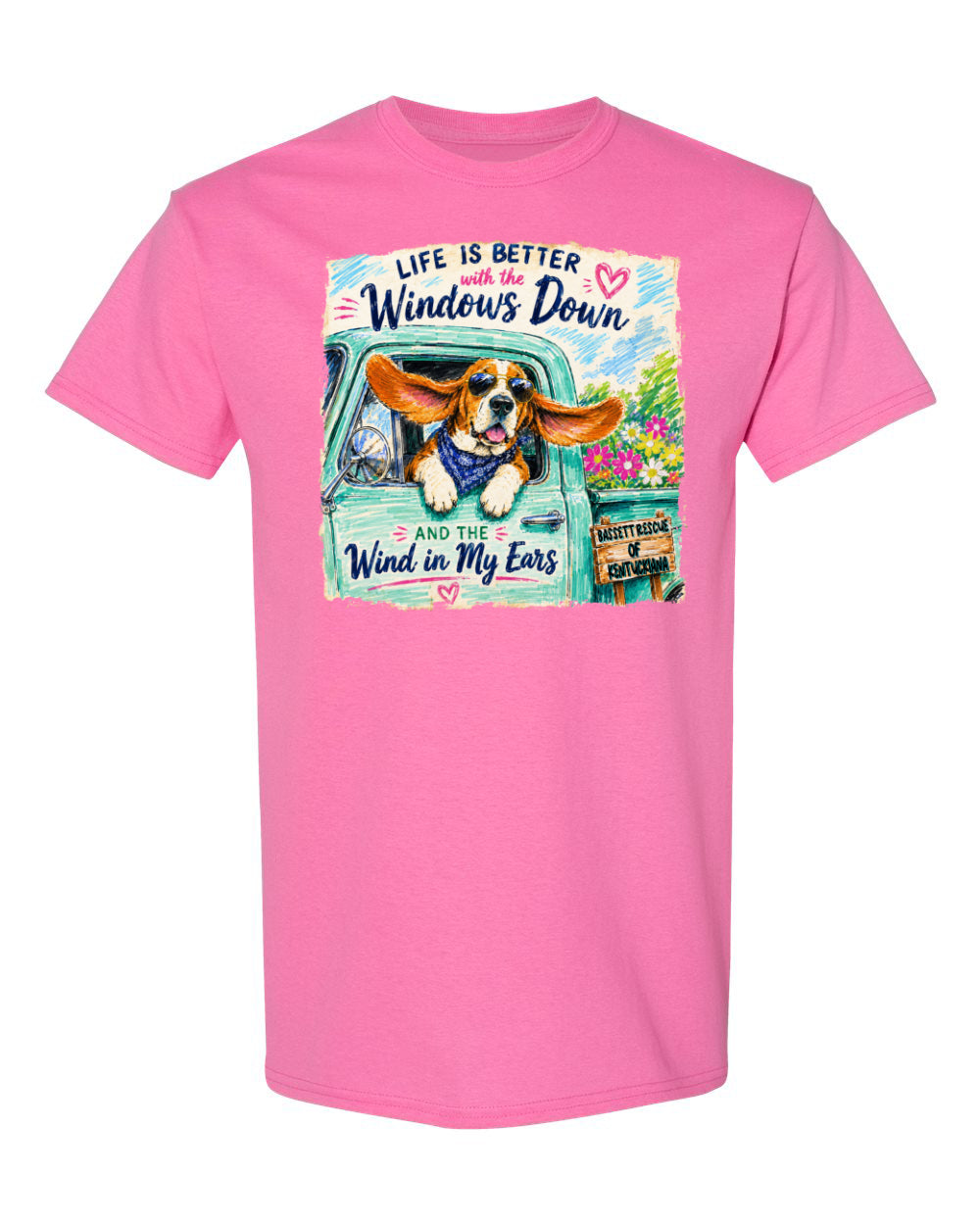 Life is Better with a Basset T-shirt