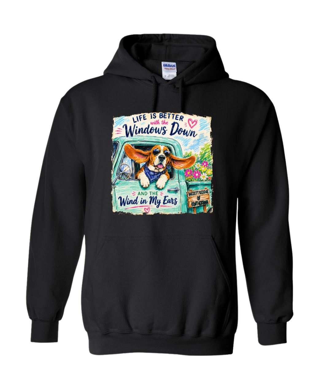 Life is Better with a Basset Hoodie