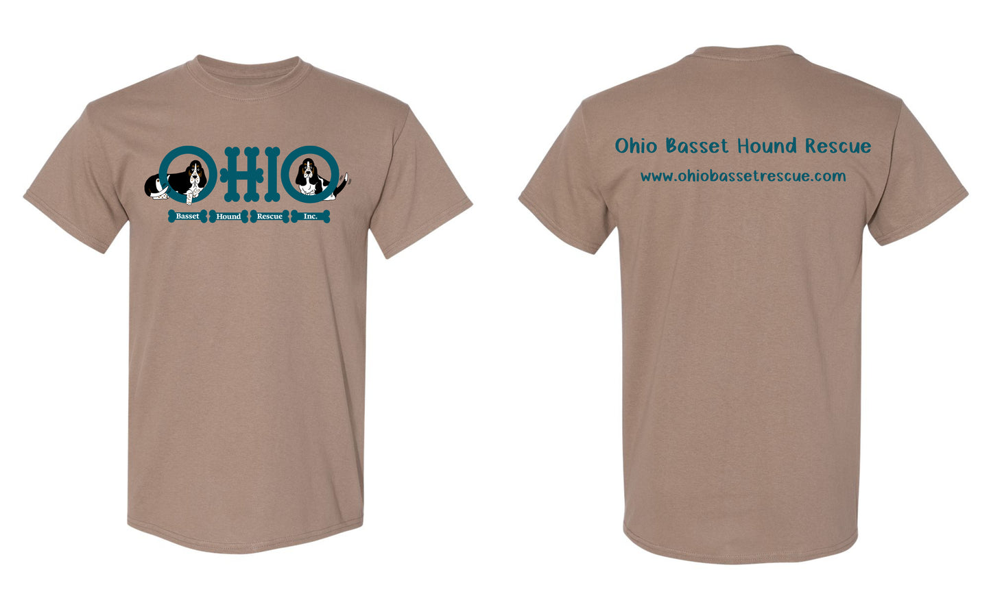 Ohio Basset Hound Rescue Logo Shirt