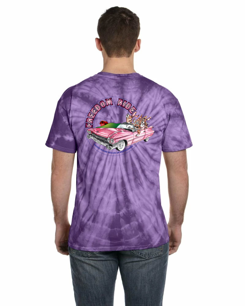 Cadillac Freedom Ride Tie-Dye Shirts