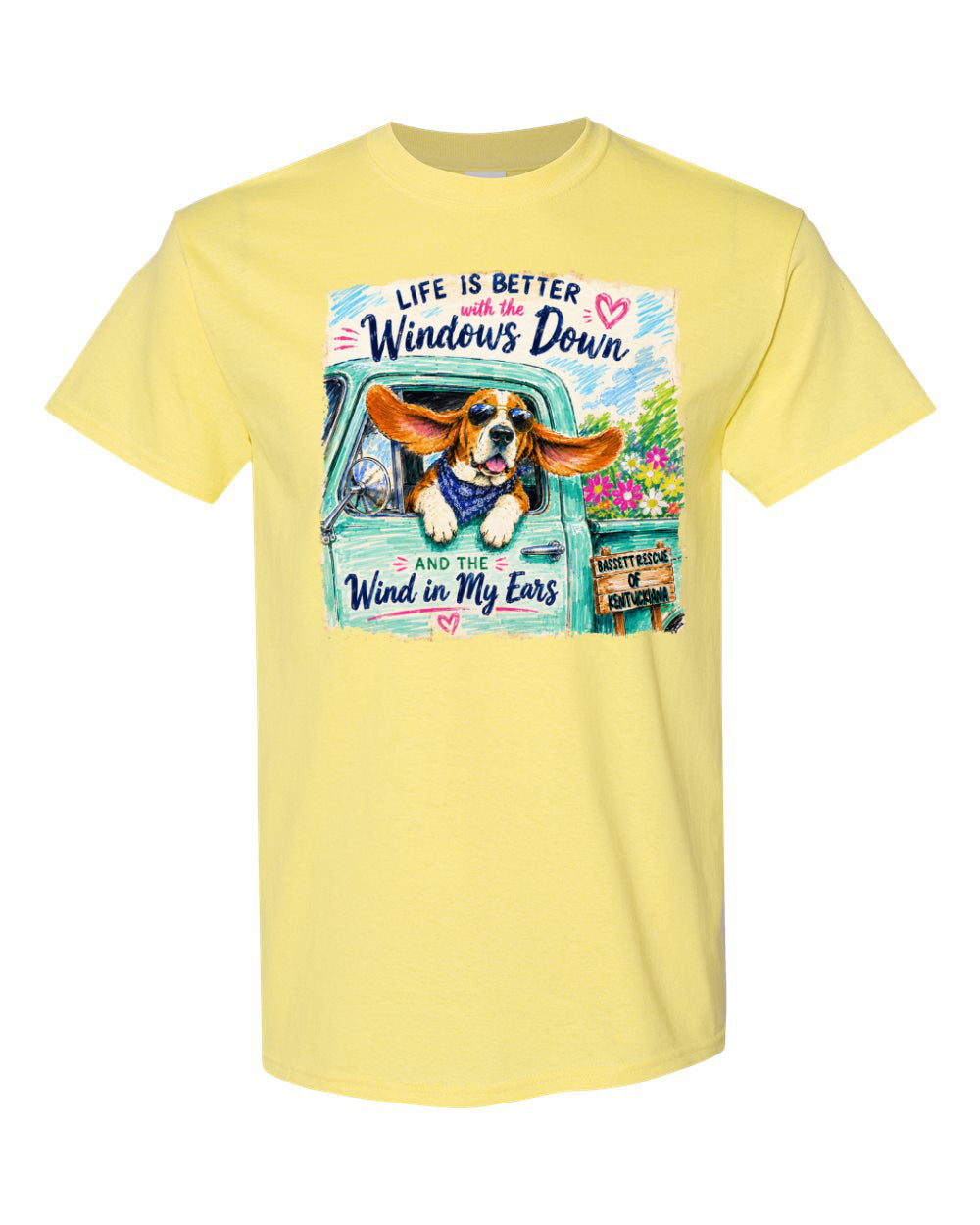 Life is Better with a Basset T-shirt