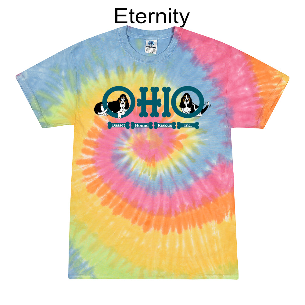 Ohio Basset Hound Rescue Tie Dye Logo Shirt