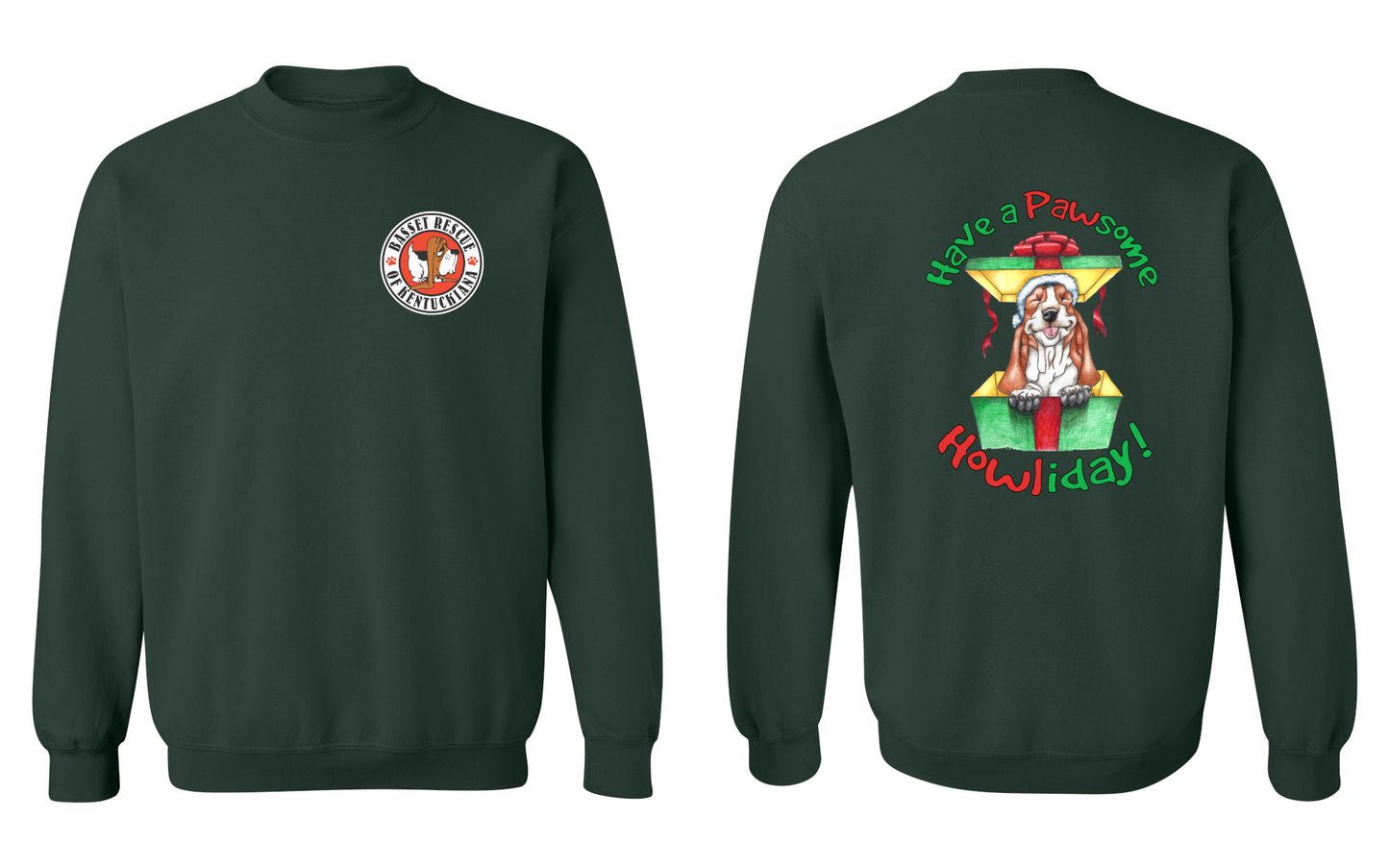 Holiday Basset Sweatshirt