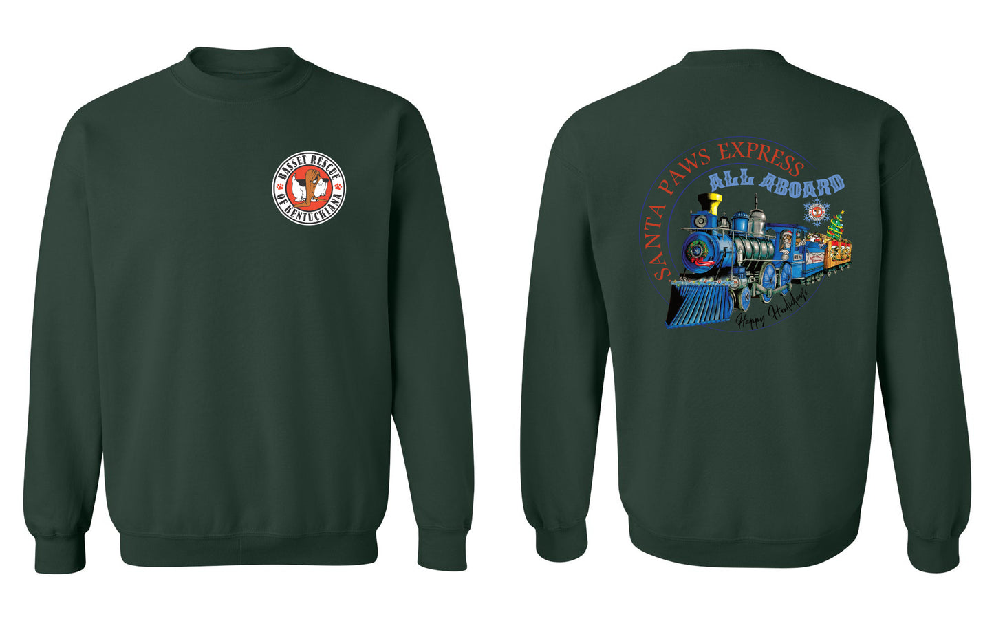 Santa Paws Train Sweatshirt