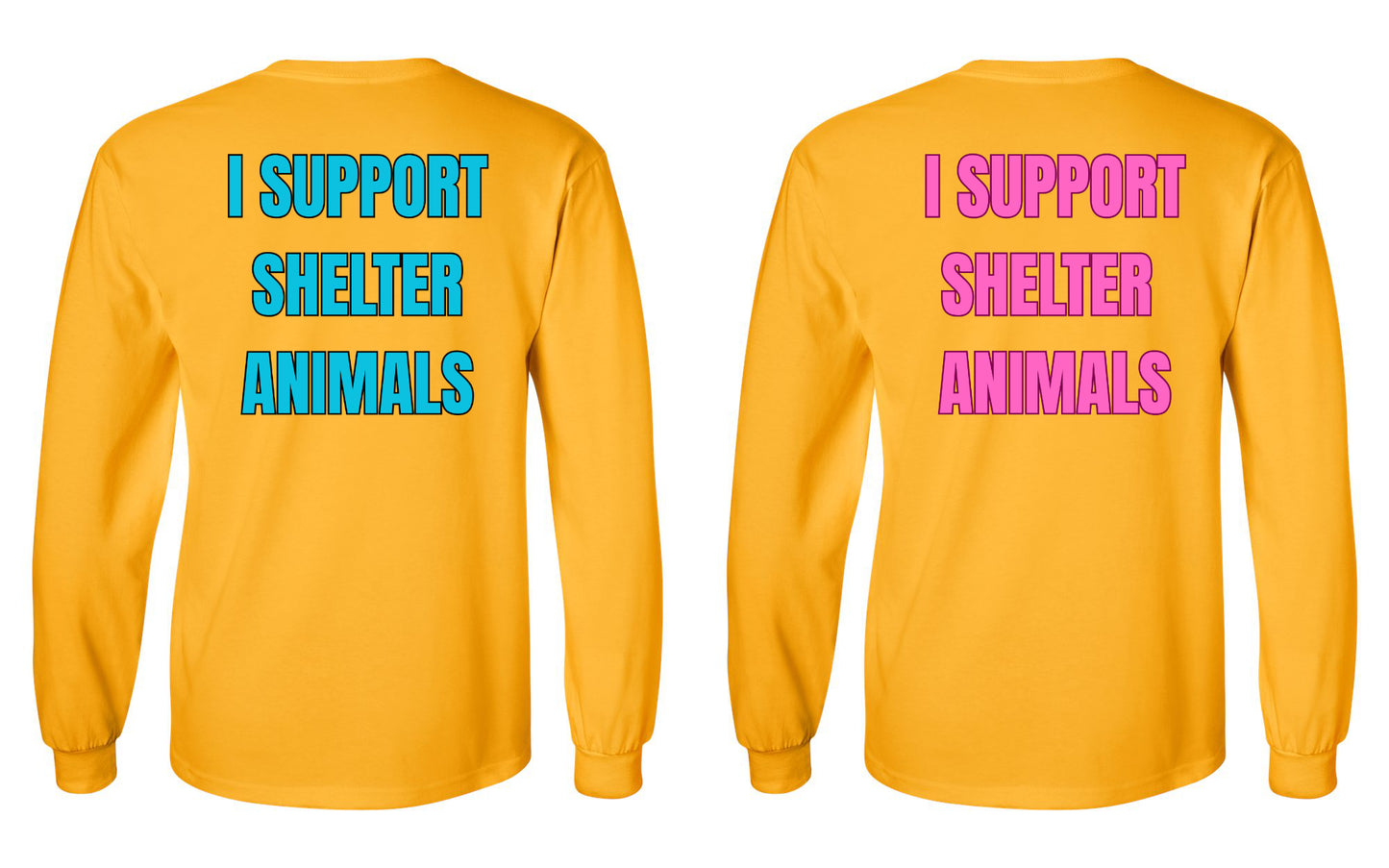 I Support Shelter Animals Long Sleeve Shirt