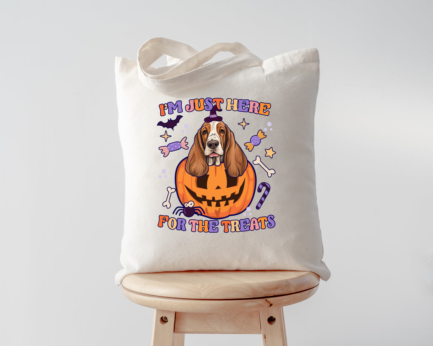 Halloween Basset Totes
