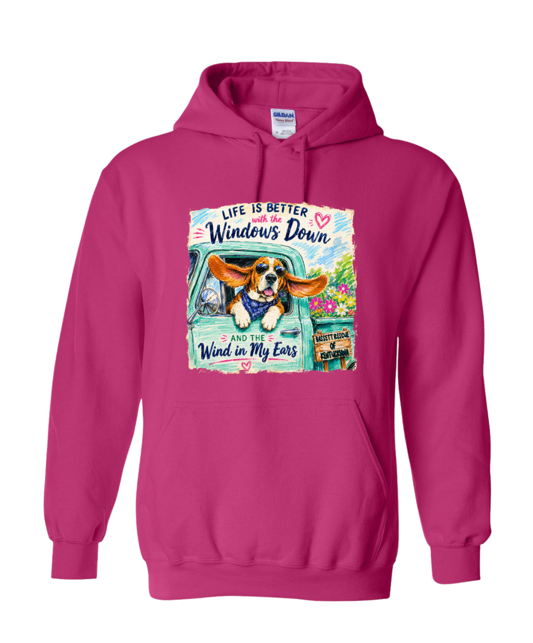 Life is Better with a Basset Hoodie