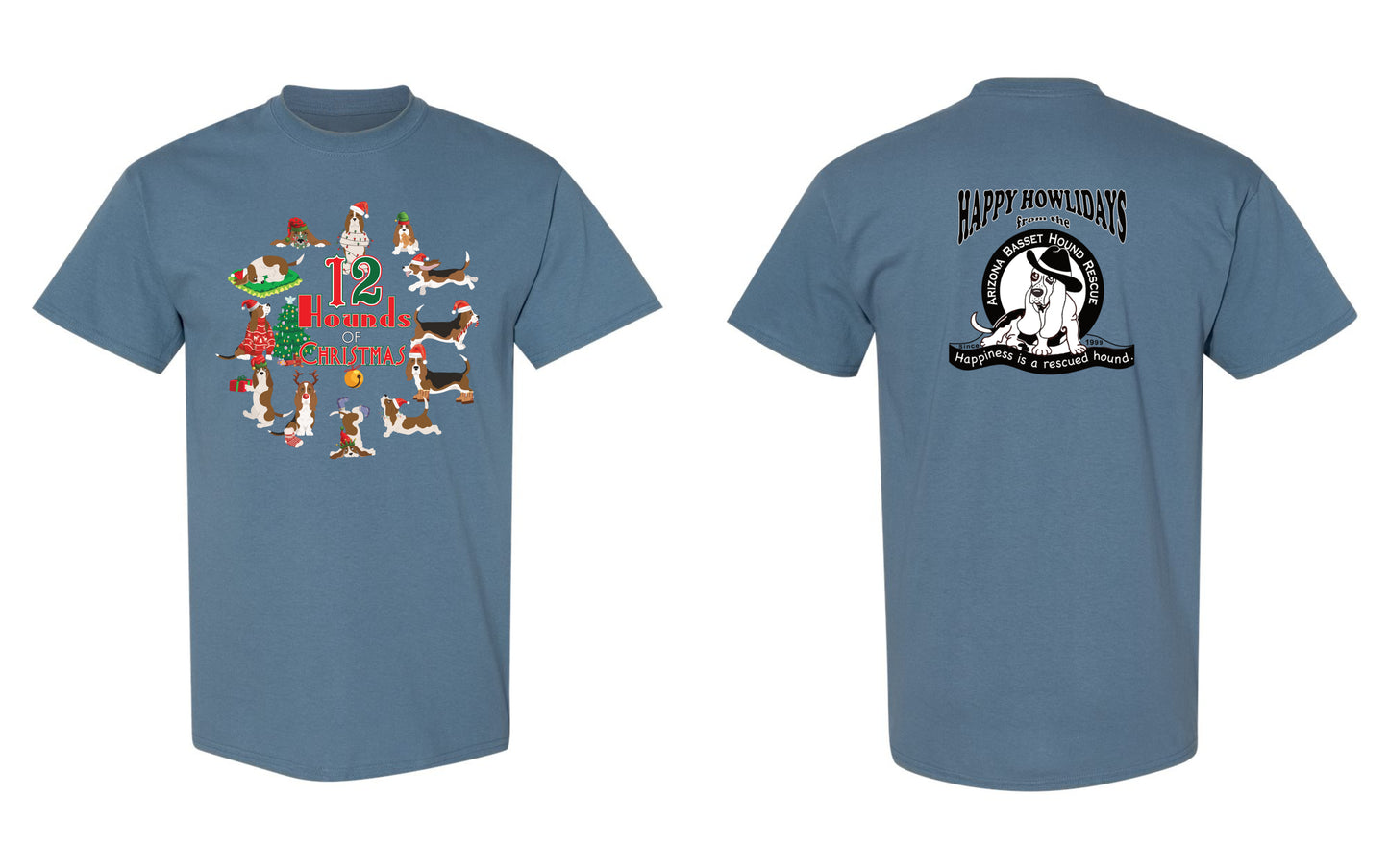 12 Hounds of Christmas Shirt